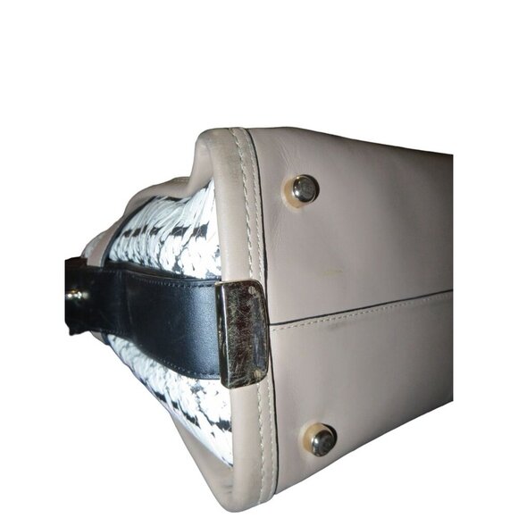 Coach 2015 Swagger 36496 In Colorblock Exotic Embossed Calf Leather Satchel - Picture 11 of 12